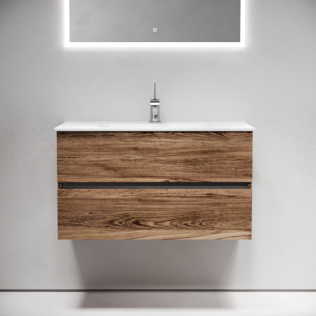 Тумба под раковину Sancos Urban UR90ECH 90х50 подвесная цвет коричневый